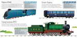 Les trains page intérieure