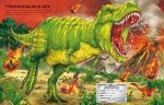 Build Your Own Dinosaurs and T. Rex Sticker Book spread