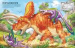 Build Your Own Dinosaurs and T. Rex Sticker Book spread