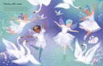 Sticker Dolly Dressing Ballet and Dancing Fairies spread