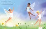 Sticker Dolly Dressing Ballet and Dancing Fairies spread
