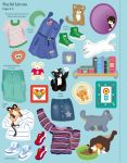 Sticker Dolly Dressing Pets spread