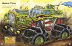 Build Your Own Monster Trucks Sticker Book spread