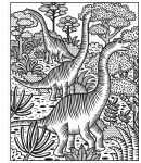 Dinosaurs Magic Painting Book spread