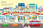 First Sticker Book Trains spread