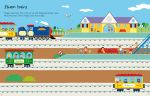 First Sticker Book Trains spread