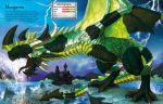 Build Your Own Dragons and Fantasy Warriors Sticker Book spread