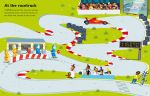 First Sticker Book Cars, Trains and Planes spread