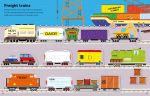 First Sticker Book Cars, Trains and Planes spread