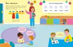 First Sticker Book Back to School spread
