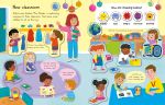 First Sticker Book Back to School spread