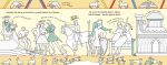 The Bayeux Tapestry Colouring Book spread
