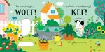Wat zegt de hond? Woef! spread