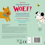 Wat zegt de hond? Woef! spread