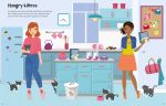 Sticker Dolly Dressing Cats and Kittens spread