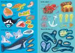 Sparkly Sea Creatures Sticker Book spread
