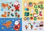 Sparkly Santa Sticker Book spread