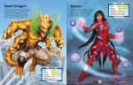 Build Your Own Superheroes Sticker Book spread