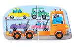 Usborne First Jigsaws and Book: Trucks spread