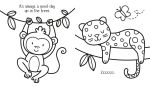 My Big Happy Coloring Book spread