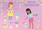 Little Sticker Dolly Dressing Bridesmaids and Flower Girls spread