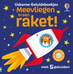 Meevliegen in een raket! boekomslag