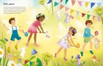 Sticker Dolly Dressing Easter Party spread