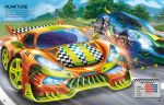 Build Your Own Super Cars and Monster Trucks Sticker Book spread
