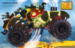 Build Your Own Super Cars and Monster Trucks Sticker Book spread