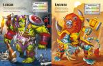 Build Your Own Monsters and Mythical Beasts Sticker Book spread