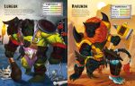 Build Your Own Monsters and Mythical Beasts Sticker Book spread