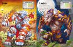 Build Your Own Monsters and Mythical Beasts Sticker Book spread