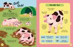 Slot-together Farm Animals Book spread