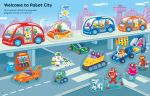 First Sticker Book Robots spread