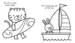 Happy Summer Colouring Book spread