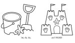 Happy Summer Colouring Book spread