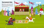 Knights and Castles Sticker Book spread