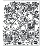 Easter Bunnies Magic Painting Book spread