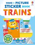 Make a Picture Sticker Book Trains book cover