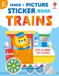Make a Picture Sticker Book Trains book cover