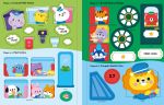 Make a Picture Sticker Book Trains spread