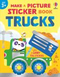 Make a Picture Sticker Book Trucks spread