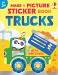 Make a Picture Sticker Book Trucks spread