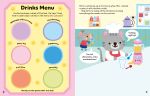 The Cosy Cafe Sticker Book spread