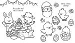 Cute Easter Things to Draw and Colour spread