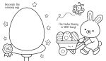 Cute Easter Things to Draw and Colour spread