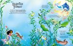 Glittery Mermaids Sticker Book spread