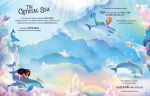Glittery Mermaids Sticker Book spread