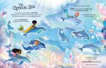 Glittery Mermaids Sticker Book spread