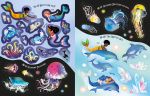 Glittery Mermaids Sticker Book spread
